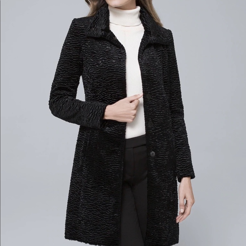 WHBM Persian coat in black